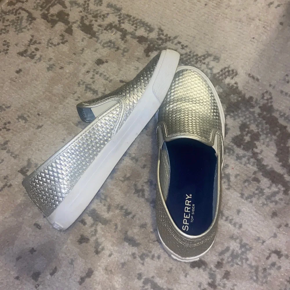 Silver Sperrys - Picture 1 of 5